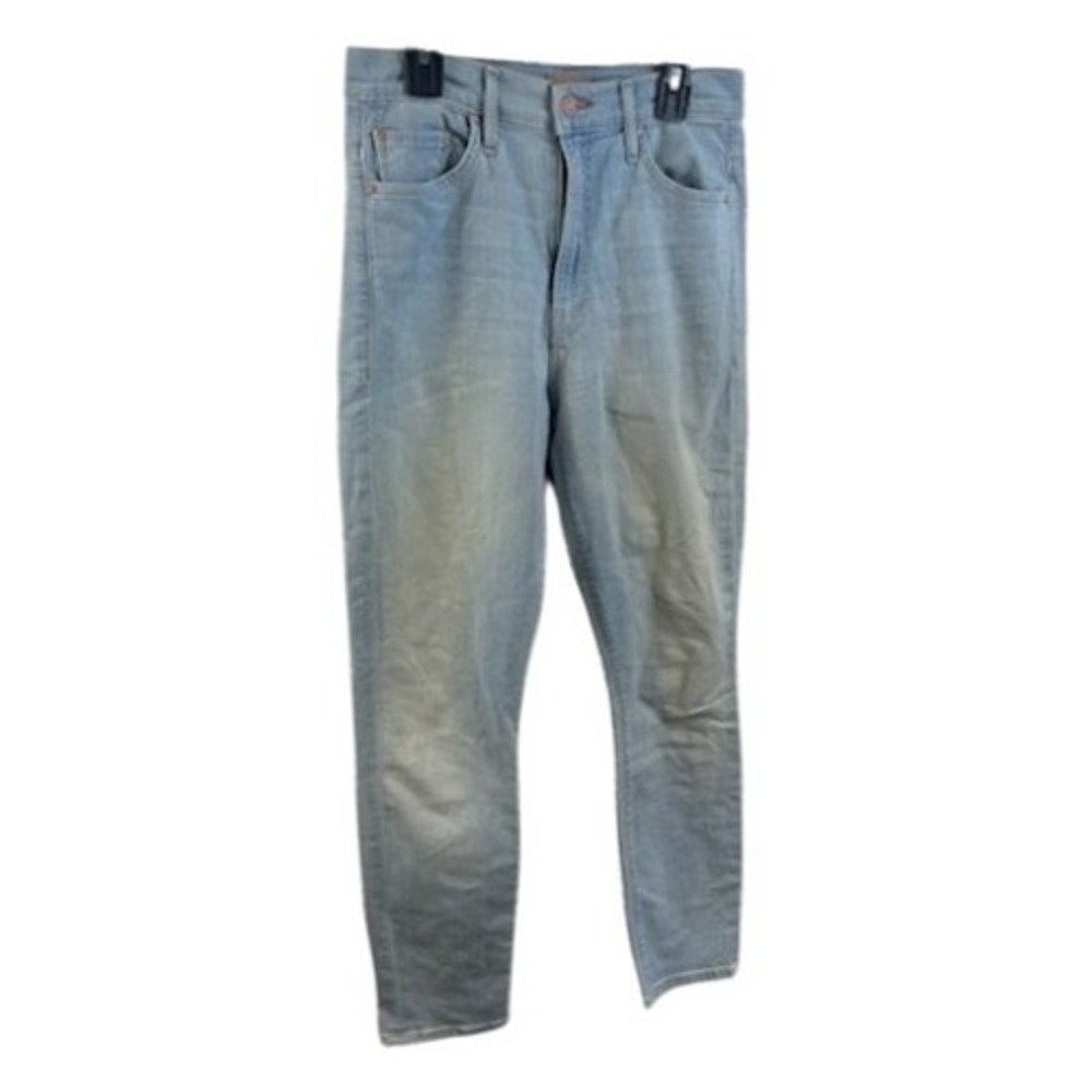 MOTHER‎ The Swooner Crop Swimming Lessons Blue Denim Jeans Womens Size 26